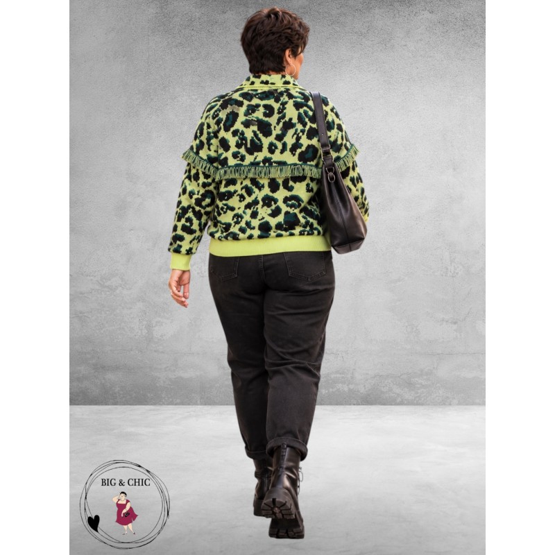 EISZEIT Vest Neon Jungle Zwart/NeonGroen