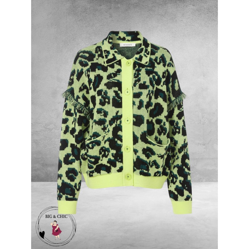 EISZEIT Vest Neon Jungle Zwart/NeonGroen