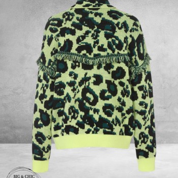 EISZEIT Vest Neon Jungle Zwart/NeonGroen