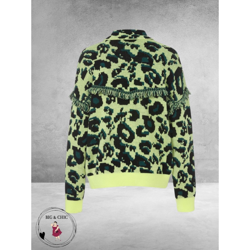 EISZEIT Vest Neon Jungle Zwart/NeonGroen