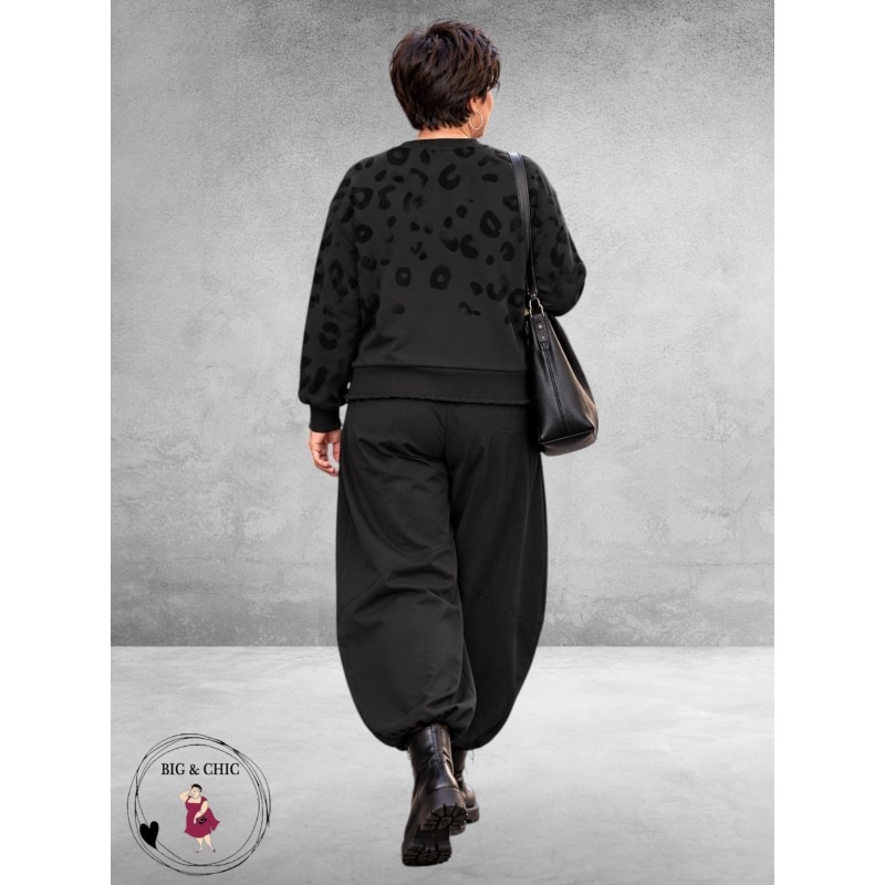 EISZEIT Sweater Neon Jungle Stoer Zwart