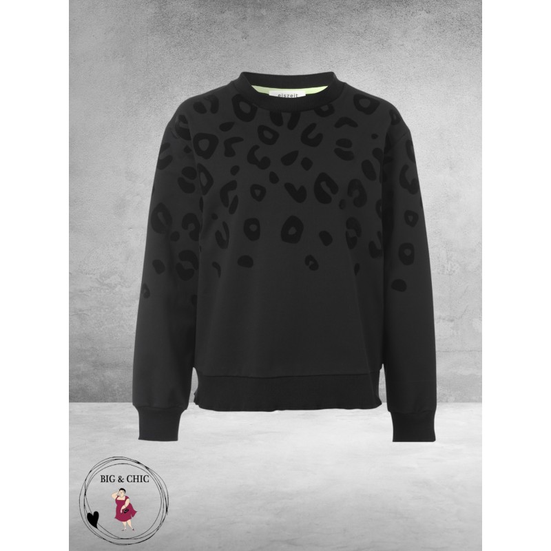 EISZEIT Sweater Neon Jungle Stoer Zwart