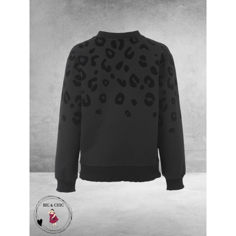 EISZEIT Sweater Neon Jungle Stoer Zwart