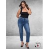 FOX FACTOR Jeans GIGI Monza Blue Mom 32