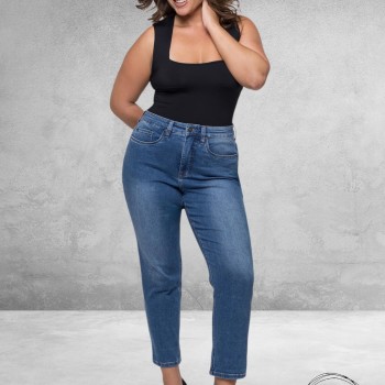 FOX FACTOR Jeans GIGI Monza Blue Mom  30