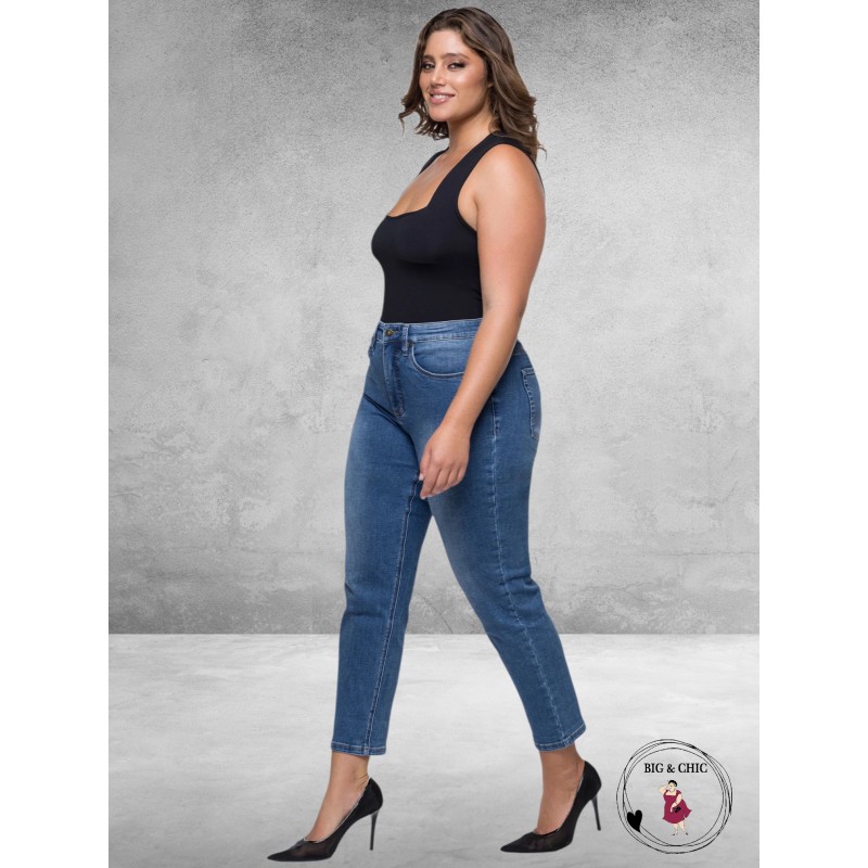 FOX FACTOR Jeans GIGI Monza Blue Mom 32