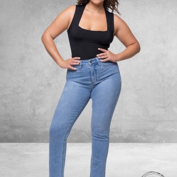 FOX FACTOR Jeans ROXI Milan Blue Straight 32