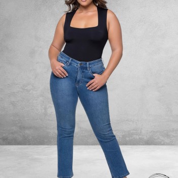 FOX FACTOR Jeans ROXI Nasau Blue Straight 29