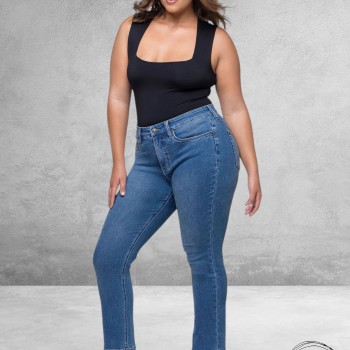 FOX FACTOR Jeans ROXI Nasau Blue Straight 29