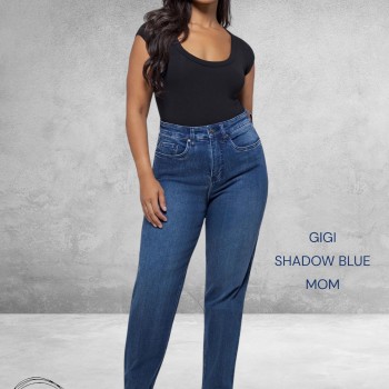 FOX FACTOR Jeans GIGI Shadow Blue Mom 32