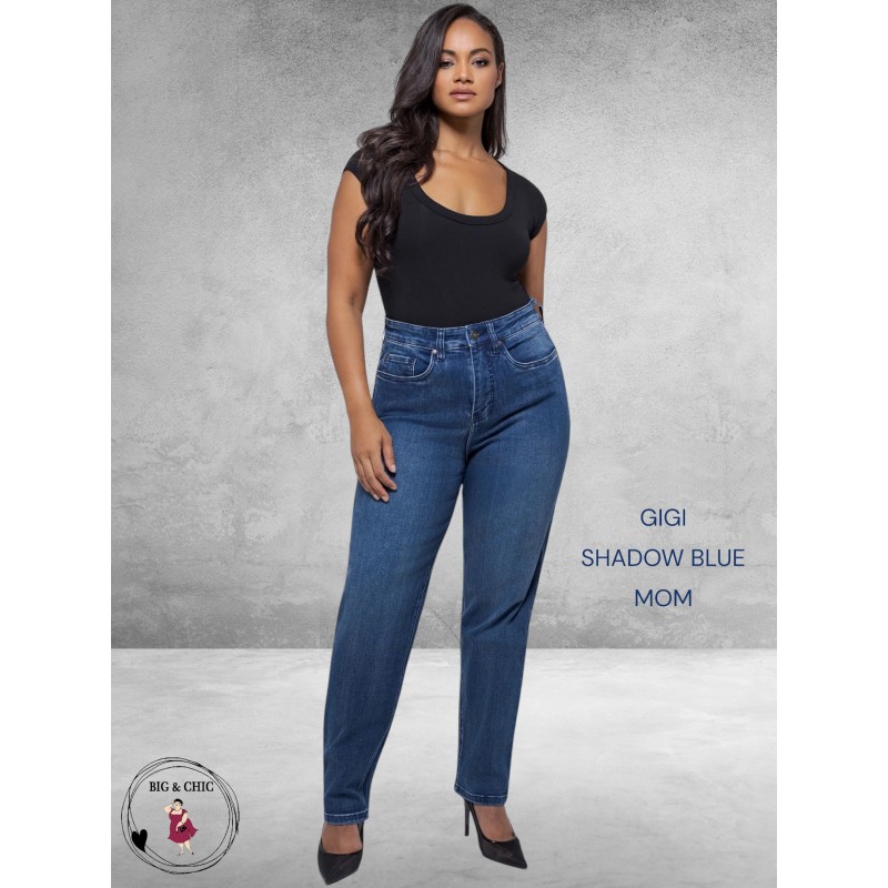 FOX FACTOR Jeans GIGI Shadow Blue Mom 32