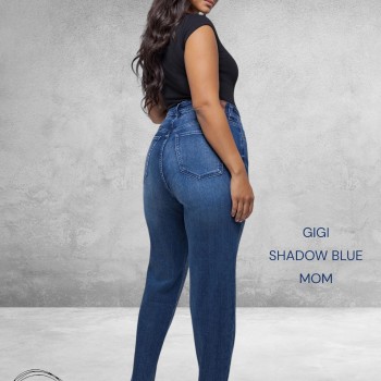 FOX FACTOR Jeans GIGI Shadow Blue Mom 32