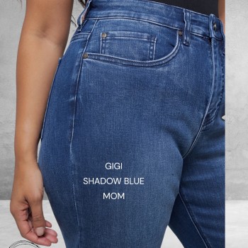 FOX FACTOR Jeans GIGI Shadow Blue Mom 32