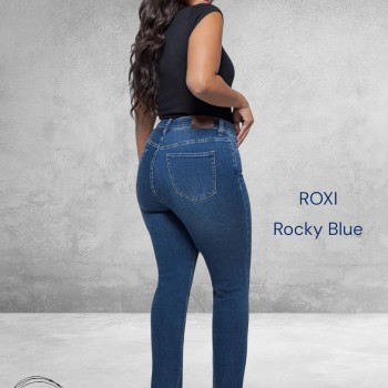 FOX FACTOR Jeans ROXI Rocky Blue Straight 32
