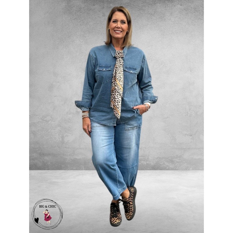 FOX FACTOR Blouse Toni Skyline Blue