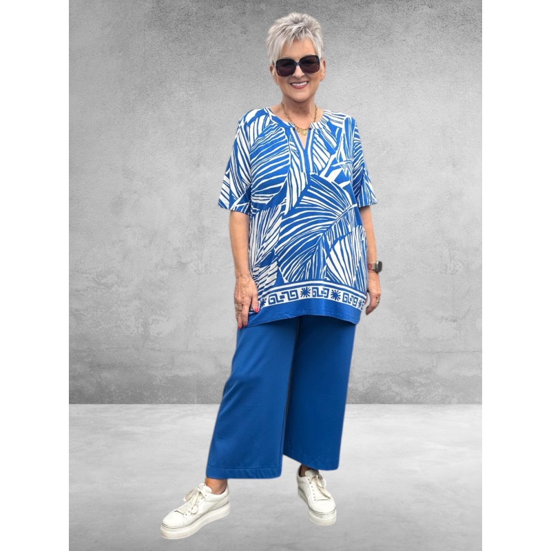 Via Appia Due Shirt Modern Earth Blauw/Wit