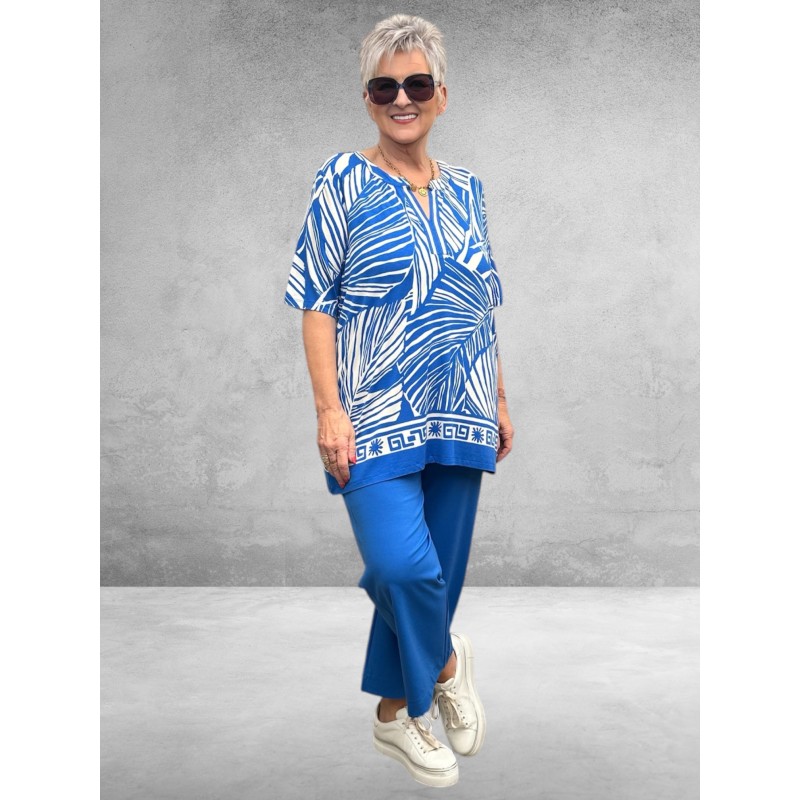 Via Appia Due Shirt Modern Earth Blauw/Wit