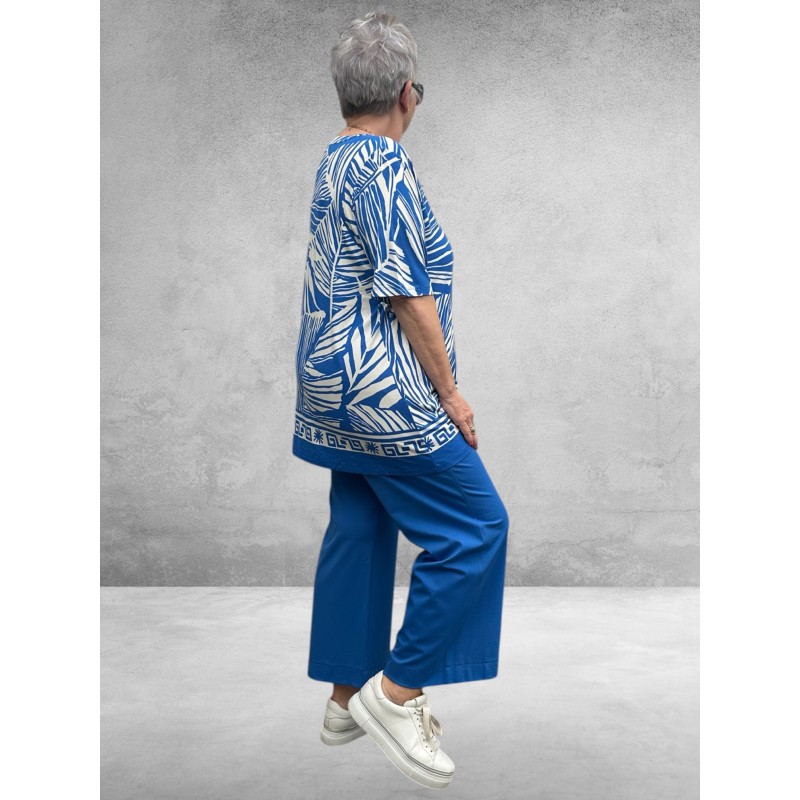 Via Appia Due Shirt Modern Earth Blauw/Wit