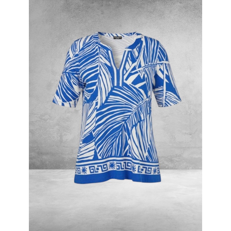 Via Appia Due Shirt Modern Earth Blauw/Wit