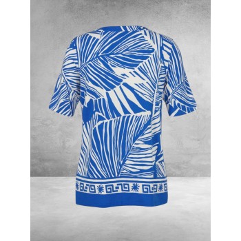 Via Appia Due Shirt Modern Earth Blauw/Wit