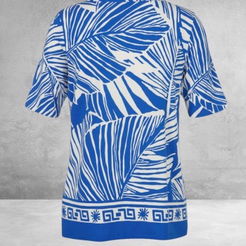 Via Appia Due Shirt Modern Earth Blauw/Wit