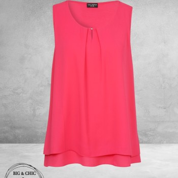 Via Appia Due Top 2 Laags Roze 