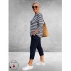 Via Appia Due Shirt Donkerblauw/Wit Gestreept