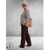 Via Appia Due Shirt Bruin/Ecru  Gestreept
