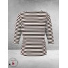 Via Appia Due Shirt Bruin/Ecru  Gestreept