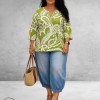 Via Appia Due Shirt Urban Matcha Mosgroen/Wit