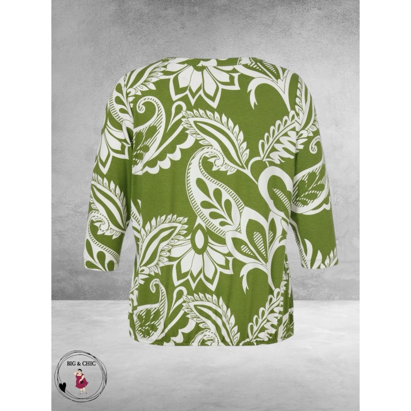 Via Appia Due Shirt Urban Matcha Mosgroen/Wit