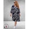 Via Appia Due Jurk Urban Matcha Blauw/Wit