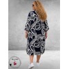 Via Appia Due Jurk Urban Matcha Blauw/Wit