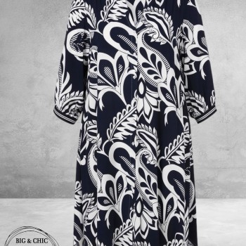 Via Appia Due Jurk Urban Matcha Blauw/Wit