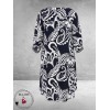 Via Appia Due Jurk Urban Matcha Blauw/Wit
