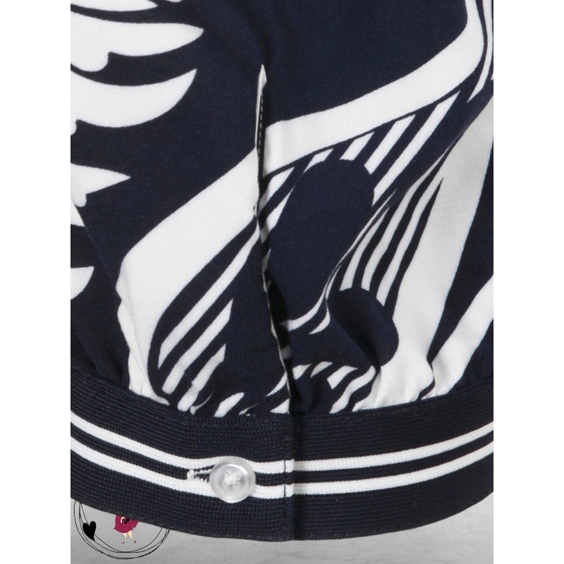 Via Appia Due Jurk Urban Matcha Blauw/Wit