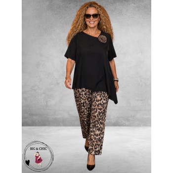 Via Appia Due Pantalon Hot Cappuccino Animaal