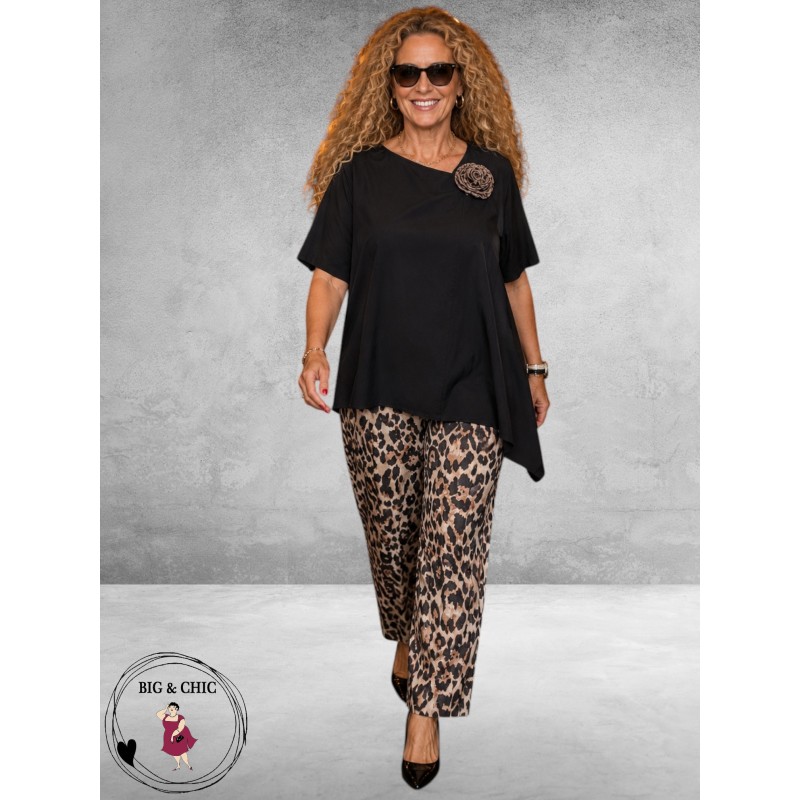 Via Appia Due Pantalon Hot Cappuccino Animaal
