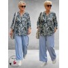 Via Appia Due Shirt Paisley Blauw/Groen