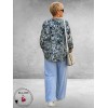 Via Appia Due Shirt Paisley Blauw/Groen