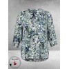 Via Appia Due Shirt Paisley Blauw/Groen