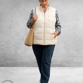 Via Appia Due Bodywarmer Ecru