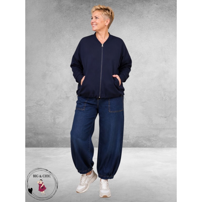 Via Appia Due Blouson Donkerblauw