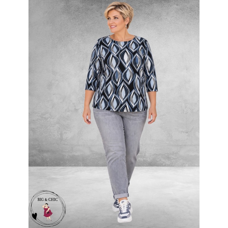 Via Appia Due Shirt Print Blue Harmony