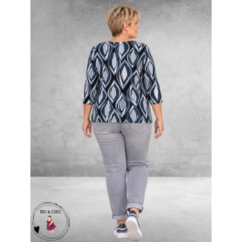 Via Appia Due Shirt Print Blue Harmony