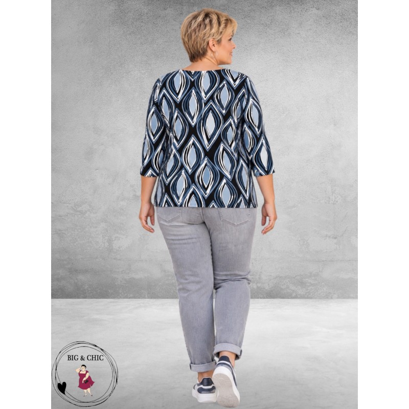 Via Appia Due Shirt Print Blue Harmony