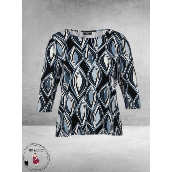 Via Appia Due Shirt Print Blue Harmony
