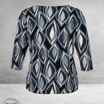 Via Appia Due Shirt Print Blue Harmony