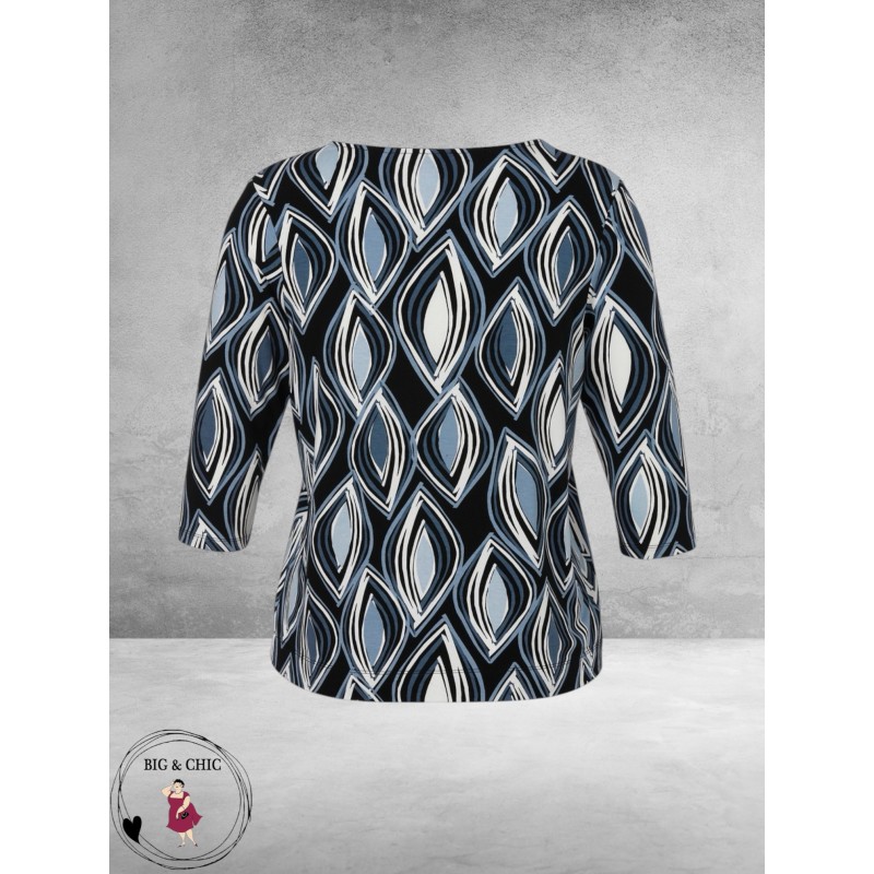 Via Appia Due Shirt Print Blue Harmony