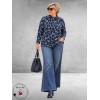 Via Appia Due Shirt Animal Blauw